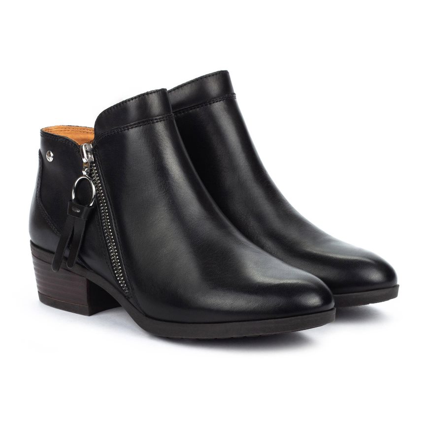 Women's Pikolinos DAROCA Ankle Boots Black | NZ E12AQ75